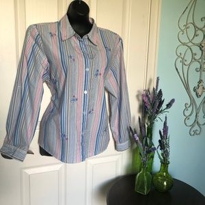 🌺3 for $25🌺Alfred Dunner 16P embroidered flowers